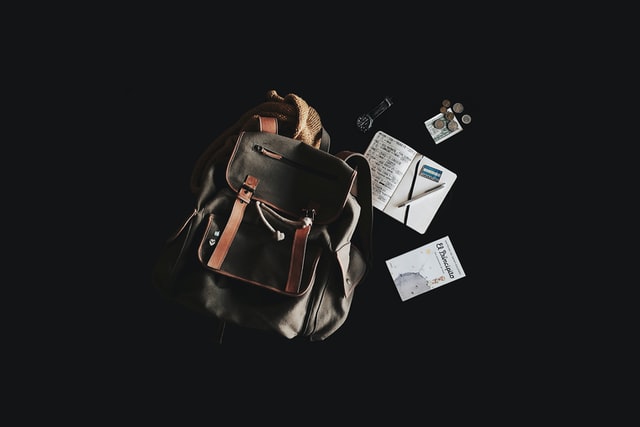 staying organized with backpack