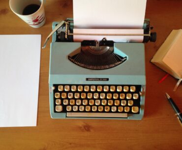 Typewriter of a successful writer